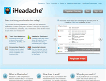 Tablet Screenshot of iheadache.com